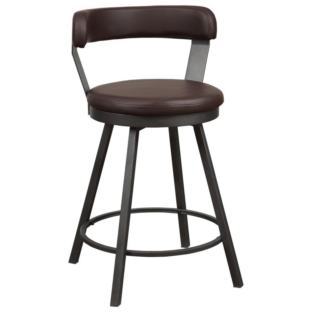 Homelegance amsonia swivel top counter height chair